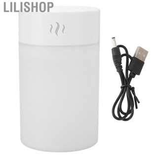 Lilishop Mini Humidifier 260ml Colorful  Light USB Charge Simple White Portable Des US