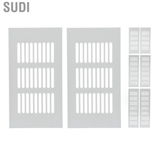 Sudi Cabinet Ventilation Grille  Rectangular Smooth Aluminum Alloy  Rust Heat Dissipation for RV