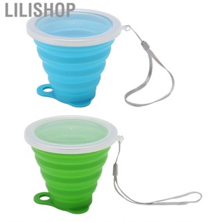 Lilishop Expandable Drinking Cup  Folding Camping Collapsible Safe Silicone for Travel