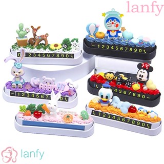 Lanfy ป้ายตัวเลข เรืองแสง แฮนด์เมด Diy สําหรับจอดรถ