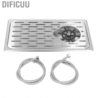 Dificuu Rinser Drain and Drip Tray  G1/2 Water Connection Port Embedded Countertop Pitcher for Restaurant