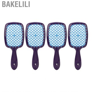 Bakelili Wet Hair Brush  4Pcs Portable Hollow Vented Non Slip for Styling