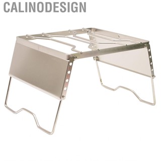 Calinodesign Folding Campfire Grill  Camping Grate Stainless Steel Wide Applicability Windproof for Outdoor