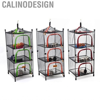 Calinodesign Hanging Mesh Rack  Portable Drying Net Practical 3 Layer for Fruits