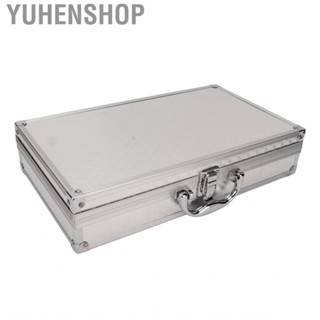 Yuhenshop Multifunction Storage Box Large  Buckle Closure Aluminum Tools Organize