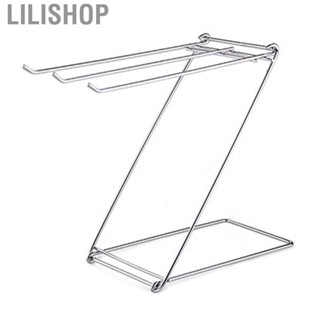 Lilishop Foldable Floor Towel Rack  Easy To  Z Shaped Ergonomic for Home Accessories Bathroom