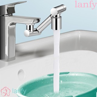 Lanfy ก๊อกน้ําโลหะ ปรับขนาดได้ หมุนได้ กันกระเด็น 2 โหมด 1440° ก๊อกน้ําเติมอากาศ สําหรับห้องครัว