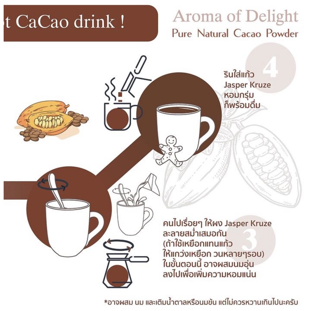 Marta'S Jasper Kruze Cacao Powder ผงคาเคาแท้ ขนาด 150 กรัม - รูปที่ 4