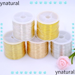 Ynatural ลวดทองเหลือง 0.3 มม. 0.4 มม. 100 เมตร ต่อม้วน สําหรับทําเครื่องประดับ แฮนด์เมด DIY