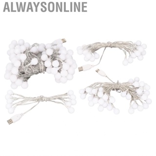 Alwaysonline Decorative Ball Lights  Shatterproof Low Temperature Easy Installation  String for Bedroom