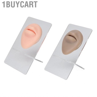 1buycart 2Pcs Silicone Lip Model With Display Stand Simulated 3D Thickened Pierci Hbh