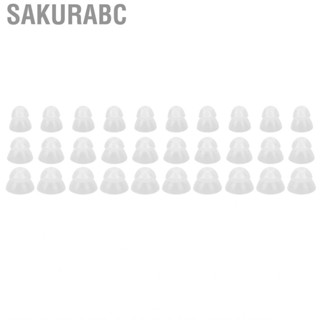 Sakurabc 10 Pcs Hearing Amplifier Ear Tips Transparent Double Layer Closed  Static US