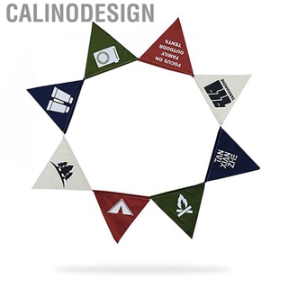 Calinodesign Pennant Banner   Triangular Flags String Vintage 16 Cotton Portable for Camping Tent Decoration