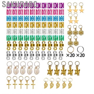 Sakurabc 150pcs Hair Jewelry Rings Decorations Decorative Cuffs Colorful