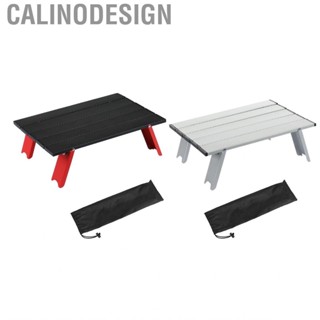 Calinodesign Portable Camping Folding Table  Aluminum Alloy Outdoor Thickened Space Saving for Beach