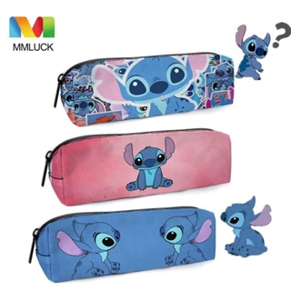 Jenniferdz กระเป๋าดินสอ ปากกา ยางลบ พิมพ์ลายการ์ตูน Stitch Lilo &amp; Stitch ขนาดใหญ่ สําหรับนักเรียน