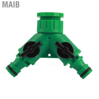 Maib Water Splitter  Useful 1 Inlet 2 Outlet 3 Way Sturdy Hose Adapter for Washing Machine