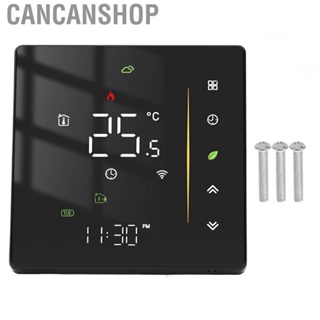 Cancanshop WiFi Thermostat Smart Programmable Temperature Controller for Boiler Heating 95‑240V Black