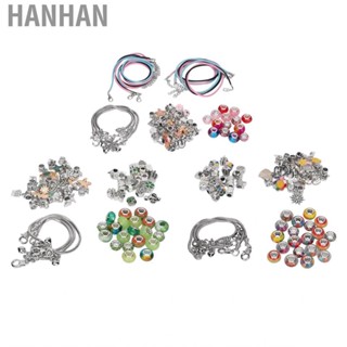 Hanhan Charm Bracelet Making Kit Basic Bracelets Colored Beads Pendants For Gifts