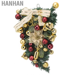 Hanhan Christmas Inverted Tree Wreath Ball Decorative Hand Made for Home