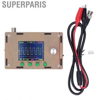 Superparis Oscilloscope 0-200KHz High Accuracy 200Khz Bandwidth 2.4in LCD DC 9V Various Modes Handheld for Maintenance