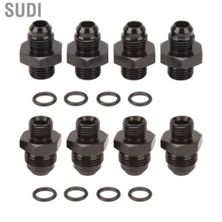 Sudi ORB Male Fitting  O Ring Boss Adapter 4Pcs Aluminum Alloy for Fuel Filter