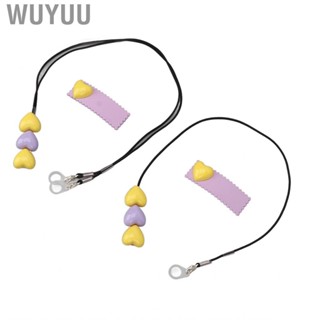 Wuyuu Single Ear  Lanyard  Protective Lightweight Beautiful Prevent Lost  with Hairpin for Seniors