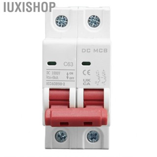 Iuxishop Circuit Breaker 2P DC 1000V MCB 63A Protection Switch 6000A Breaking