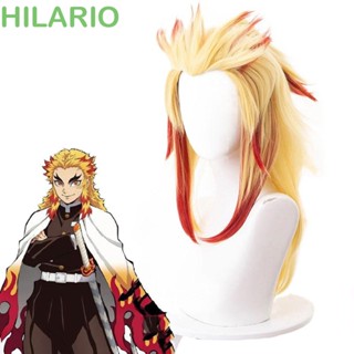 Hilario Rengoku Kyoujurou วิกผมคอสเพลย์ ไล่โทนสี สีเหลืองธรรมชาติ