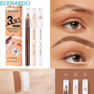 Bernardo ดินสอเขียนคิ้ว อายไลเนอร์ ปกปิดจุดด่างดํา 3D 3in1 3 ชิ้น ต่อชุด