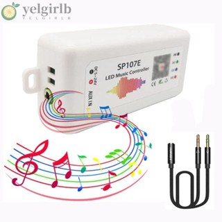 Yelgirlb ตัวควบคุมเพลง บลูทูธ LED DC5-24V WIFI SP107E SPI พิกเซล ทนทาน สําหรับแถบไฟ