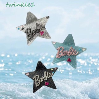 Twinkle1 กิ๊บติดผม รูปตัวอักษร ดาว หัวใจ หรูหรา สําหรับตุ๊กตาบาร์บี้