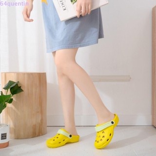 Quentin Crocs รองเท้าแตะ พื้นนุ่ม กลวง น่ารัก EVA กันน้ํา กันลื่น วันหยุด