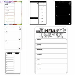 Quentin สติกเกอร์แม่เหล็กติดตู้เย็น TO DO List Week Planner Memo Magnetic Sticker, INS Plan Notepad Whiteboard Grocery List Home