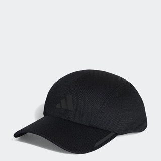 adidas วิ่ง หมวกแก๊ปผ้าตาข่ายทรง Four-Panel สำหรับวิ่ง AEROREADY Unisex สีดำ HT4815