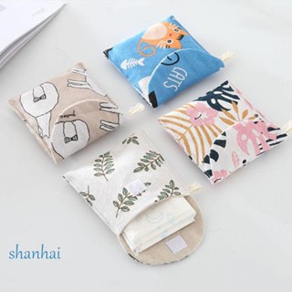 Shanhai กระเป๋าใส่เหรียญ ผ้าโพลีเอสเตอร์ สําหรับใส่บัตรเครดิต เครื่องประดับ