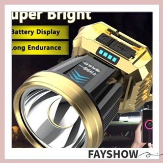 Fay ไฟหน้า สปอตไลท์ LED ABS พลังงานสูง 2 in 1 กันน้ํา ชาร์จได้ ของขวัญ สําหรับผู้ชาย