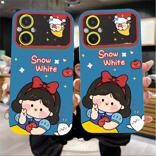 เคส OPPO RENO 8T 7Z 8Z A53 A57 A77 A78 A53S A32 A33 A3S A9 A5 2020 A12E F11 5 6 8 8Z 5G เคสโทรศัพท์มือถือ ซิลิโคนนุ่ม PU ลายการ์ตูนเจ้าหญิงน่ารัก สําหรับ