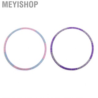 Meyishop Weighted Fit Hoop  Fitness Exercise Detachable 6 Sections Abdomen Training for Office Use