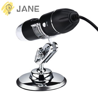 Jane กล้องจุลทรรศน์ดิจิทัลอิเล็กทรอนิกส์ 1600X แบบพกพา USB