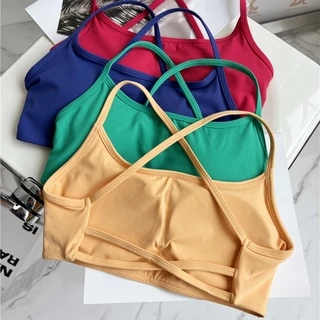 【YOGATRUTH】สปอร์ตบราเซ็กซี่ แบบแห้งเร็ว สีนู้ด สําหรับผู้หญิง ใส่เล่นโยคะ วิ่ง ฟิตเนส