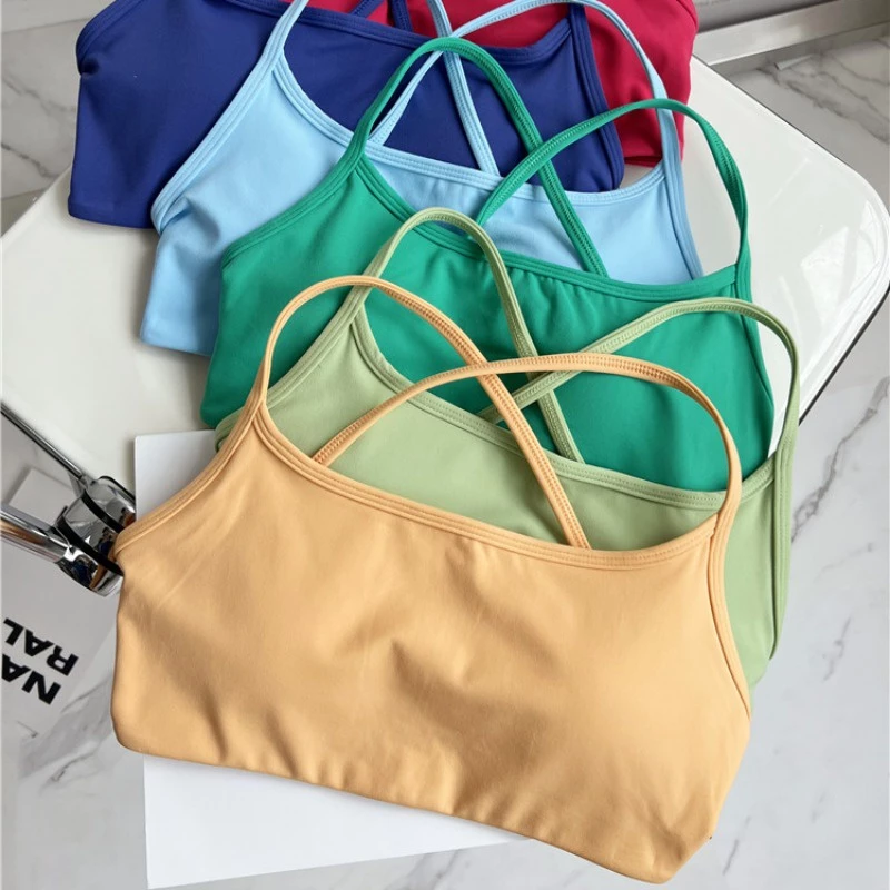 【YOGATRUTH】สปอร์ตบราเซ็กซี่ แบบแห้งเร็ว สีนู้ด สําหรับผู้หญิง ใส่เล่นโยคะ วิ่ง ฟิตเนส