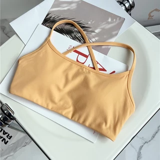 【YOGATRUTH】สปอร์ตบราเซ็กซี่ แบบแห้งเร็ว สีนู้ด สําหรับผู้หญิง ใส่เล่นโยคะ วิ่ง ฟิตเนส