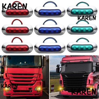 Karen ไฟนําทาง Led DC 12V-24V กันน้ํา สีแดง สีเขียว สําหรับติดตกแต่งภายในเรือ