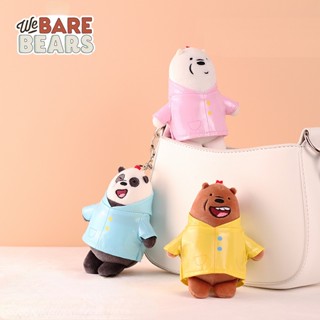 การ์ตูน We Bare Bears เสื้อกันฝน สไตล์หมีขั้วโลก หมีบราวน์ แพนด้า ตุ๊กตา กระเป๋า จี้ กระเป๋า พวงกุญแจ จี้