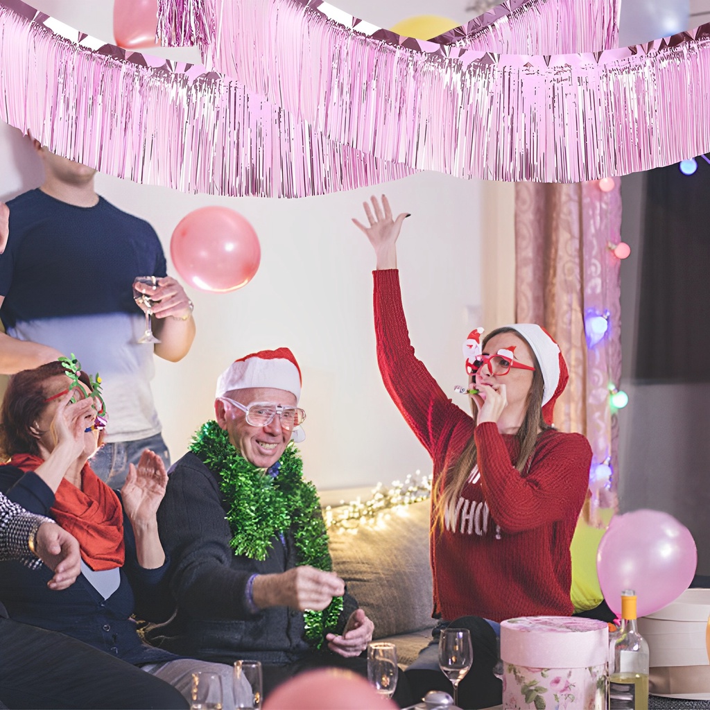 แนะนำ ผ้าม่าน ผ้าม่านฟอยล์ หลากสี 300 * 30 ซม. / แบนเนอร์ม่านดีบุก งานเลี้ยงวันเกิด / แบนเนอร์ ครบรอบ งานแต่งงาน คริสต์มาส ตกแต่งบ้าน / บูธถ่ายภาพเมทัลลิก ฉากหลังตกแต่งผนัง ราคาพิเศษ มีเก็บเงินปลายทาง