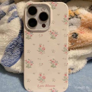 เคสโทรศัพท์มือถือซิลิโคน แบบนิ่ม ลายดอกไม้ กันกระแทก สําหรับ iPhone 11 12 13 14 Pro max xs xr xsmax 7 8plus