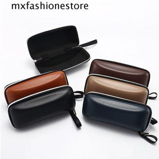 Mxfashione กล่องแว่นตาอ่านหนังสือ แบบพกพา ลายลิ้นจี่ สําหรับผู้ชาย