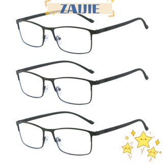 Zaijie24 แว่นตาสายตาสั้น แฟชั่น เบาพิเศษ เต็มกรอบ โลหะ ป้องกันแสงสีฟ้า