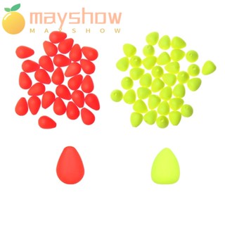 Mayshow 10/50/100 ชิ้นลอยหางถั่วที่สะดุดตา DIY เครื่องมือรอกสัญญาณตกปลา